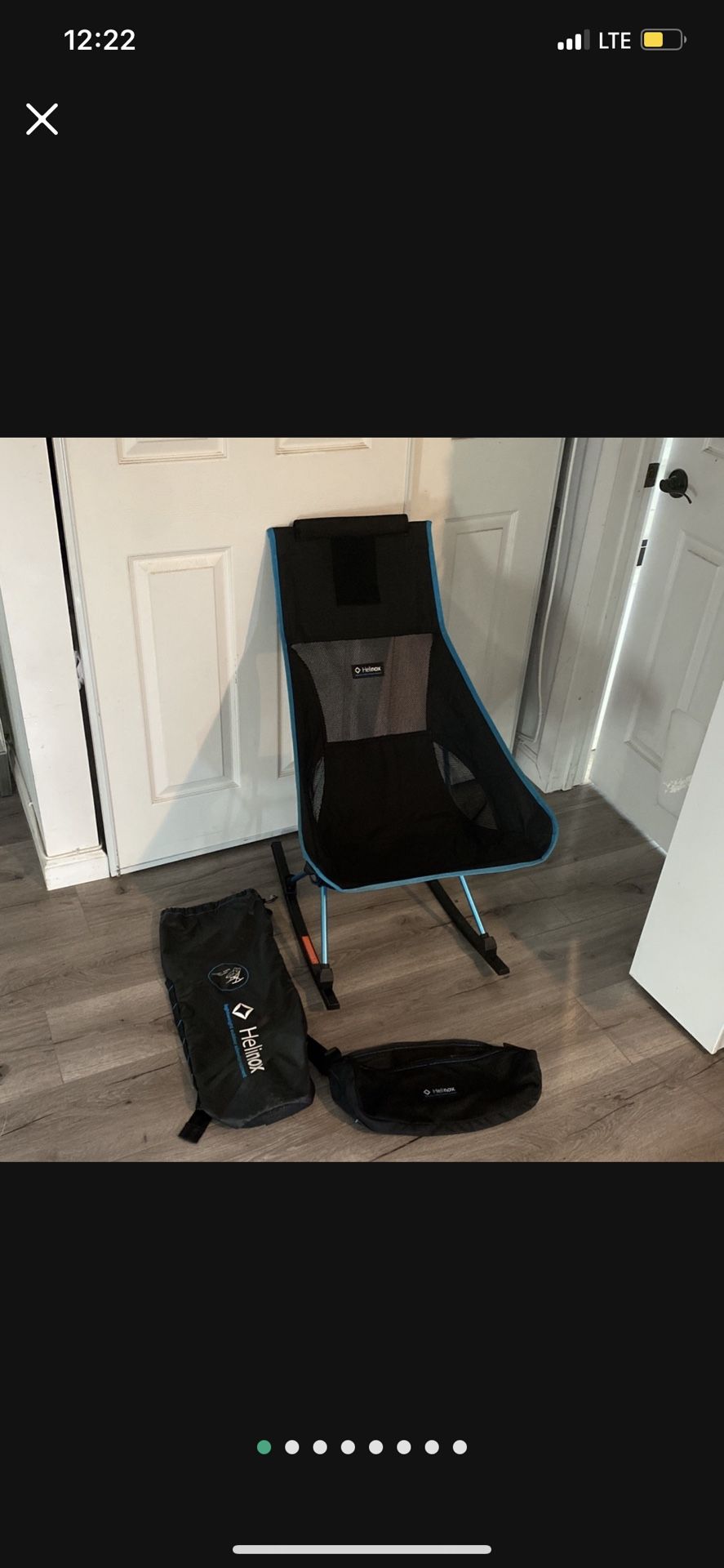 HELINOX 1LB CHAIR W/ROCKER BACKPACKING CAMPING PARK CAR SUPREME TRAVEL GEAR NEW CONDITION AUTHENTIC!