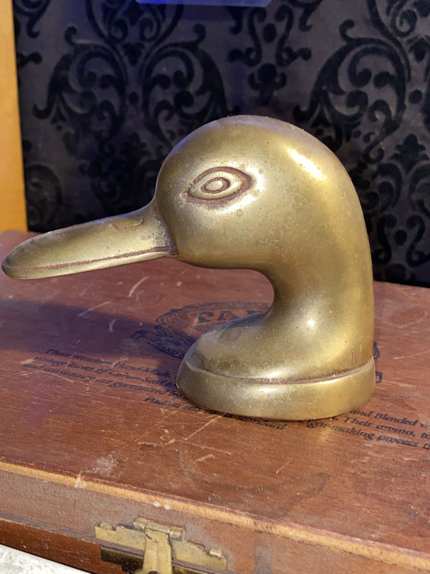 Vintage Mid Century Brass Duck Bottle Opener