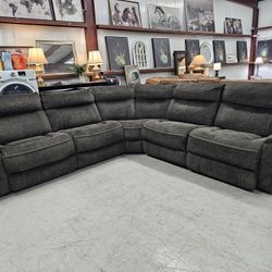 Power Reclining Sectional Couch – Delivery Available