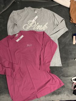 VS Pink Long Sleeve Shirts – Set of 2