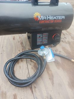Mr. Heater
Contractor Series 125,000 BTU Forced Air Propane Outdoor Space Heater with 10 ft. Hose and Regulator