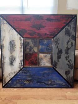 Fractal burned wood art