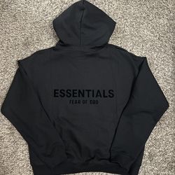 Black Essentials Hoodie