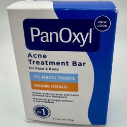 PanOxyl Acne Treatment Bar For Face & Body 4.0 oz