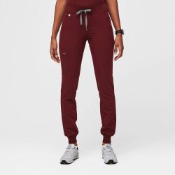 Figs Burgundy Zamora™ - PETITE Jogger Scrub Pants