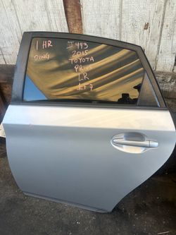 Toyota Prius Rear Door Driver Side LH Silver 2010 - 2015 ; J443