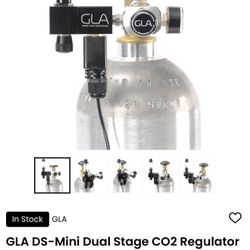 GLA DS-Mini Dual Stage CO2 Regulator (Modular Manifold)