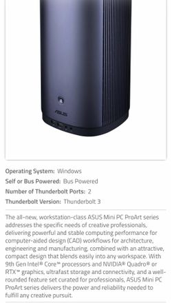 Asus ProArt PA90 mini PC