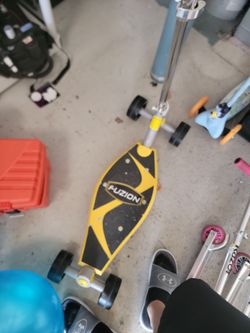 Fuzion Kids Kick Scooter Yellow Black