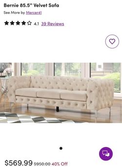 Grey silver couch