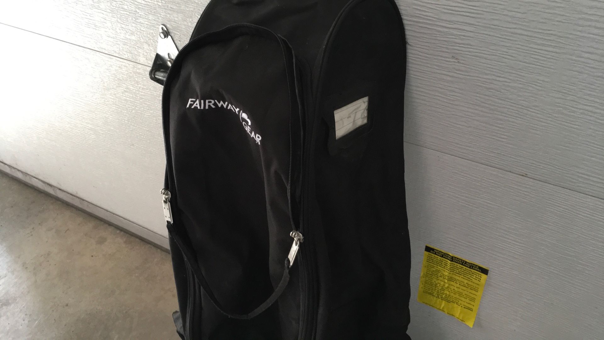 Fairway Gear Golf Club BAG TRAVEL Bag Cover BLACK Foldable