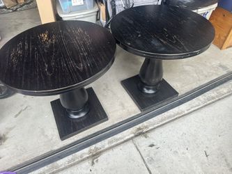 Wood side tables