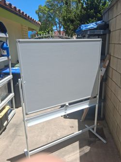 White board on a stand