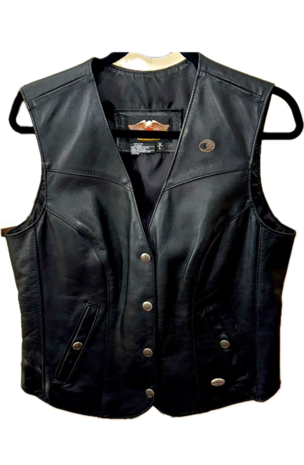Womens Vest Harley Davidson Leather Jacket Ca 03402 Harley