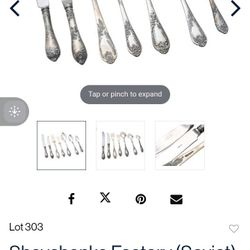 Ukraine Soviet Union Classic Silverware 1960