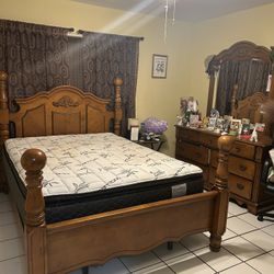 Bed Frame And 7 Drawer Dresser
