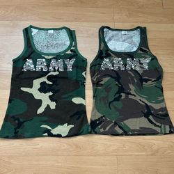 New woman t shirt   Army large 10 each 
