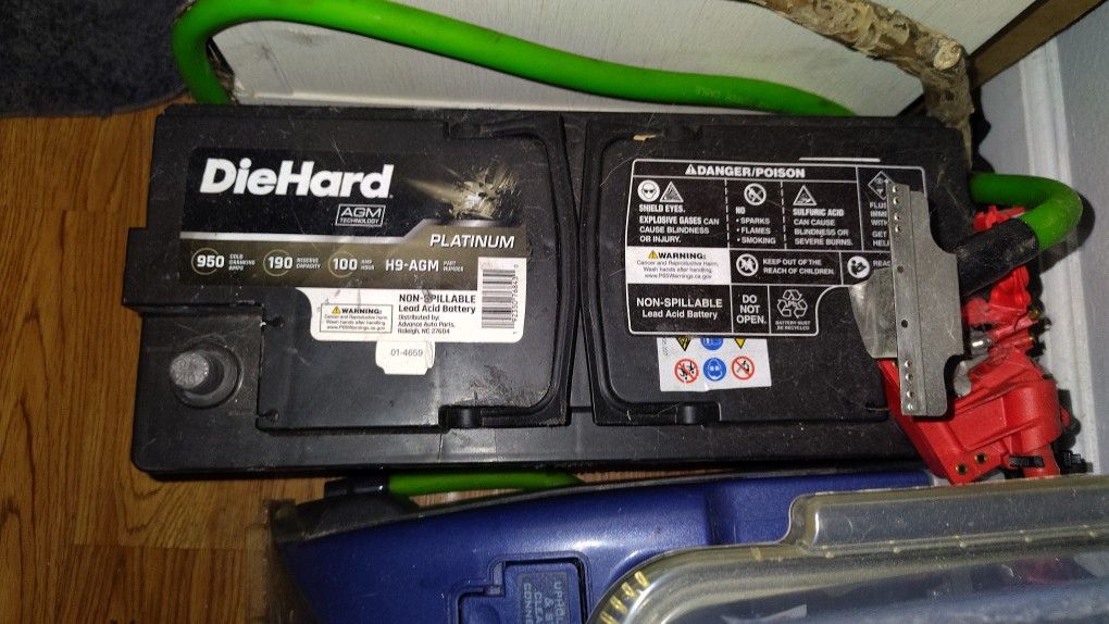 Duralast Platinum Group Size 95R H9 Absorbed Glass Mat (AGM) Battery H9-AGM