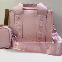 CROSSBODY BAG W AIRPOD CASE CHALK PINK