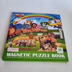 New | Magnetic Puzzles for Kids Ages 4-6, 20-Piece Travel Toys Animal Toddler Puzzles Ages 2-4, Educational Learning Magnets, Ideal Road Trip Activity
