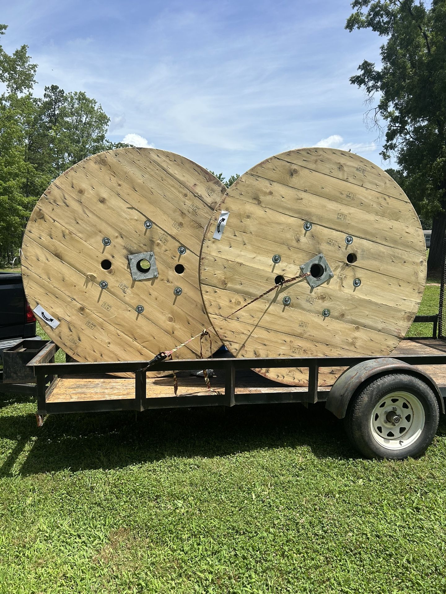 6’ Round X 44” Tall New Wooden Spools / Read Below ⬇️