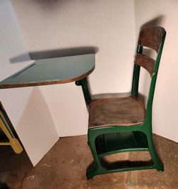 Children's Vintage School Desk 