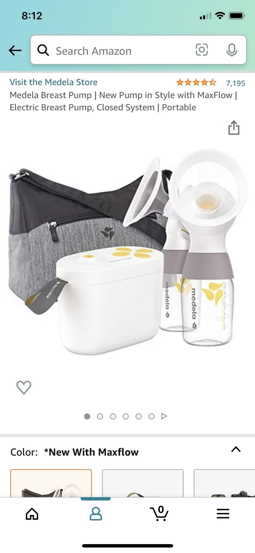 Medela electronic breast pump, portable, closed system 