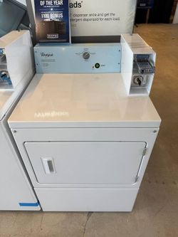 7.4 cu. ft. 120-Volt White Commercial Gas Vented Dryer
