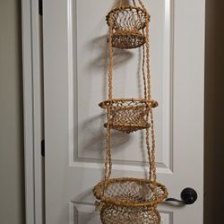 3 Tier Hanging Basket By Corr-the Jute Works
