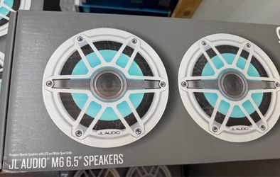 JL Audio 6.5” Marine Speakers – Gloss White – New Sealed Pair