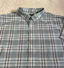 Casual Men's Light Blue Button Up Shirt