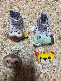 Baby Footies and wrist band entertainment