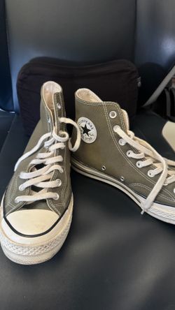 Converse olive green  mens size 10