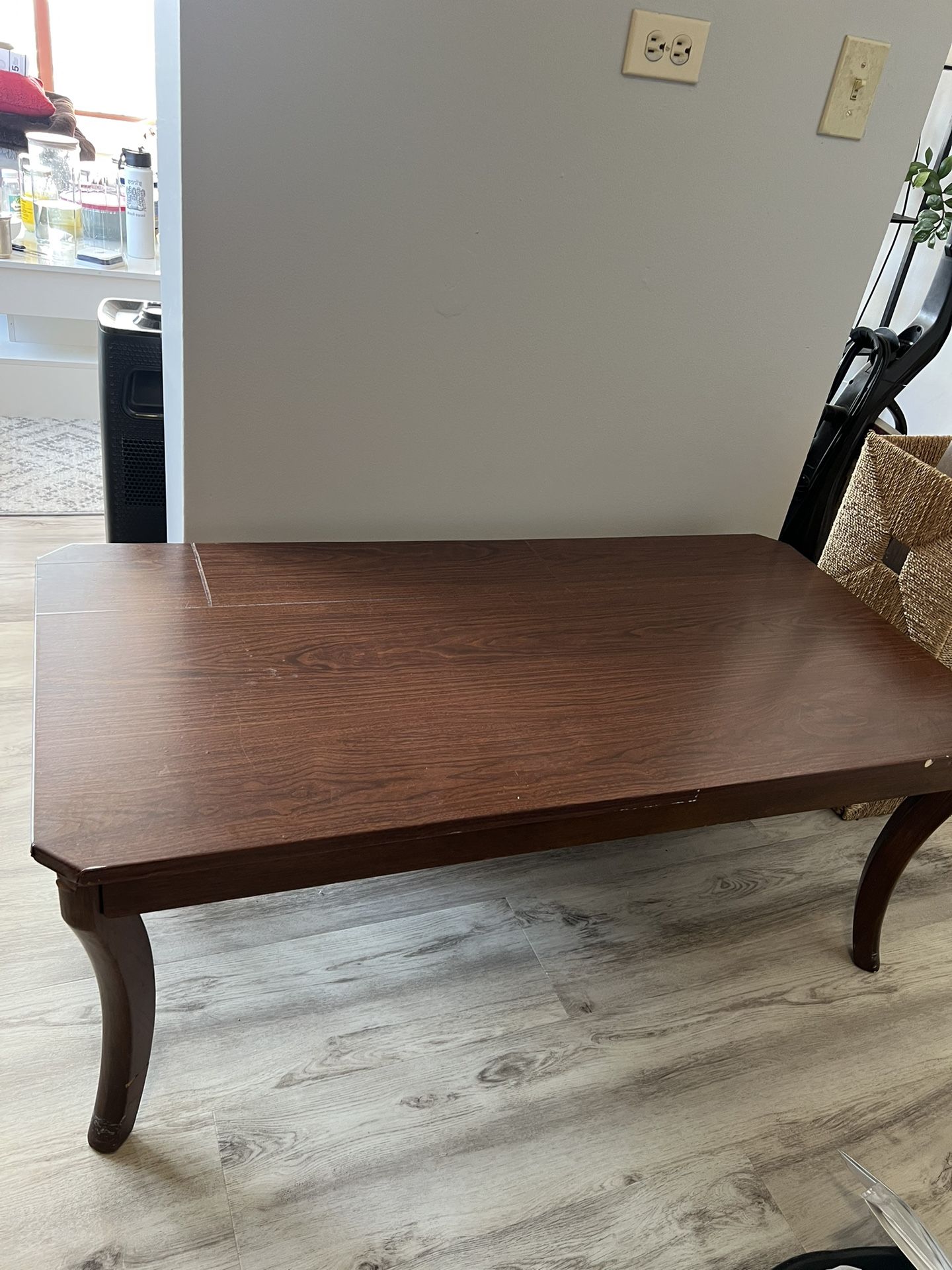 Rectangular Coffee Table – Dark Wood Finish