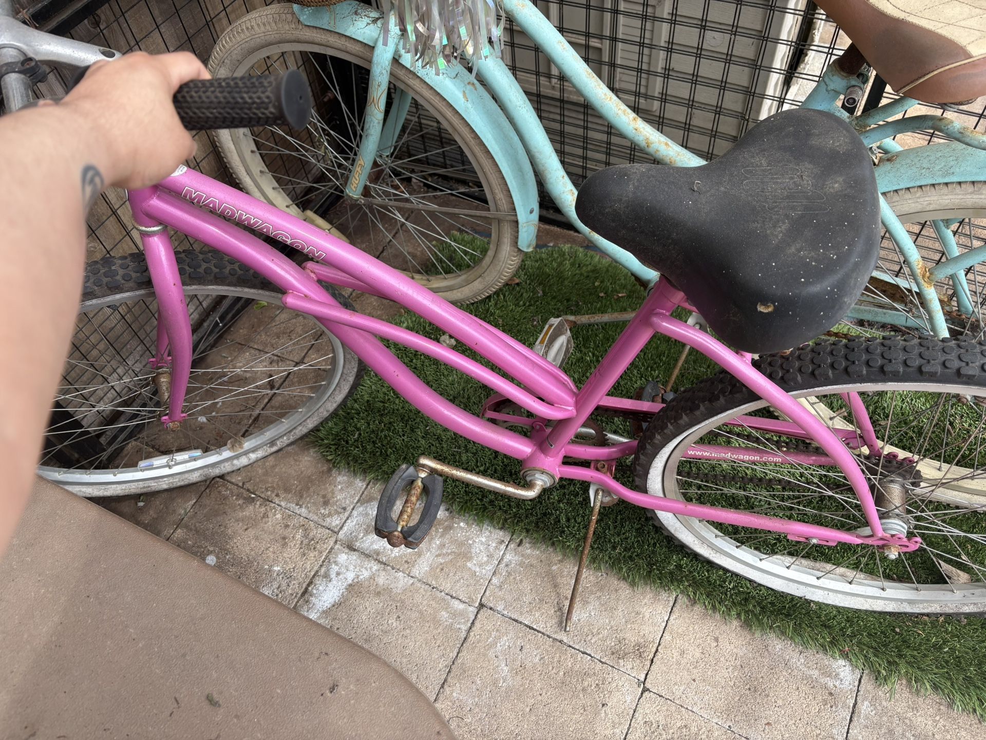 Pink Bike Beach Cruiser