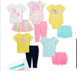 Baby Girl Garanimals Clothing Lot Onesie Shirts Shorts Skirt Summer Wrapsack 6/9 Months 6 - 9 Months 6-9 Months Ropa De Nina De 6 A 9 Meses
