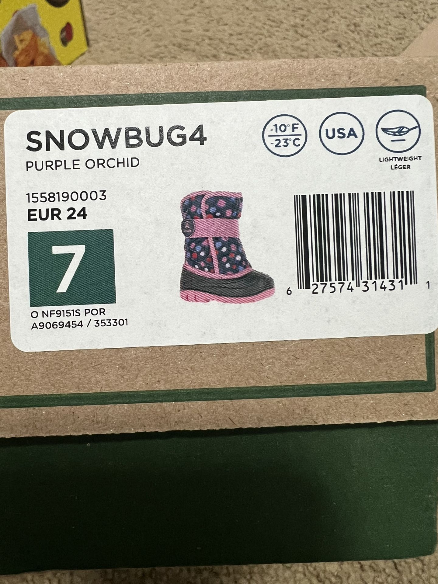 Kids Snowboots Size 7