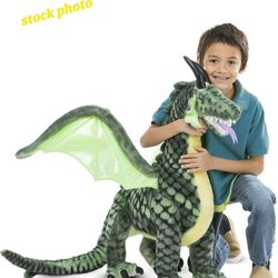 Melissa And Doug Plush Winged Dragon  _ 4 Ft Tall