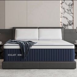 Full Mattress, 14Inch Medium Plush Euro Top Memory Foam Hybrid Mattress, Edge Support & Pressure Relief Individual Pocket Springs Full Size Mattresses