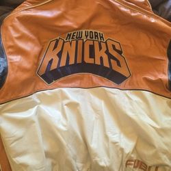 Fubu Leather Knicks Jacket
