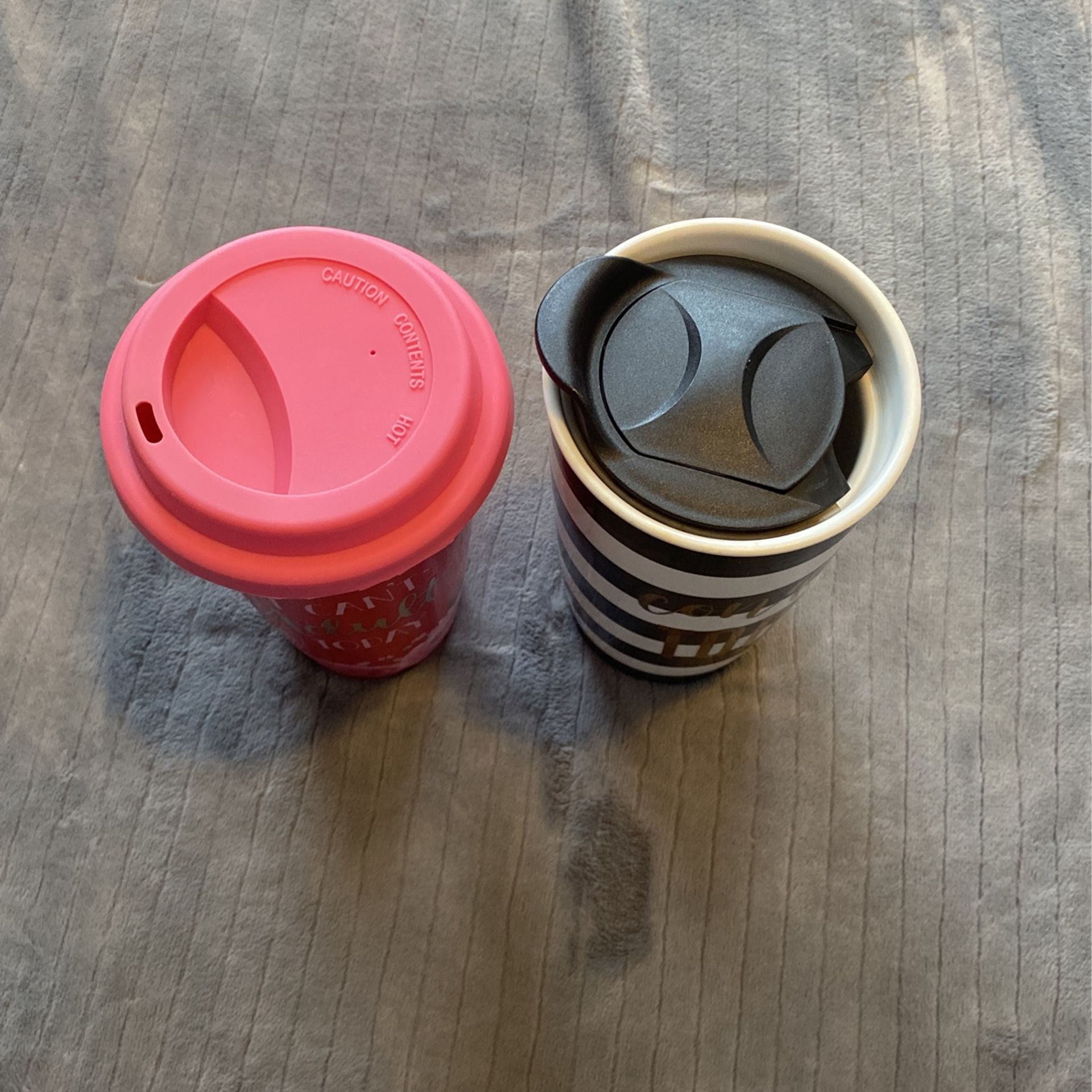Travel Coffee Mugs Ceramic Novelty Set Of 2