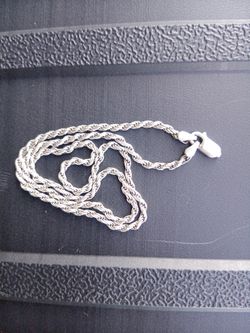 Italian silver necklace