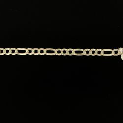 $230 Silver Figaro Link