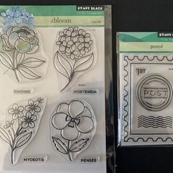 Penny Black Stamp Set "Abloom" And "Posted"