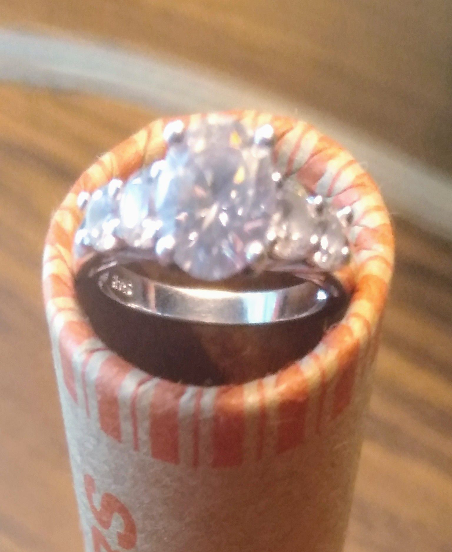 Silver promise ring