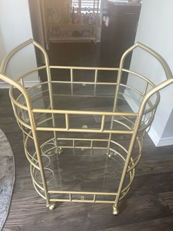 Gold bar cart