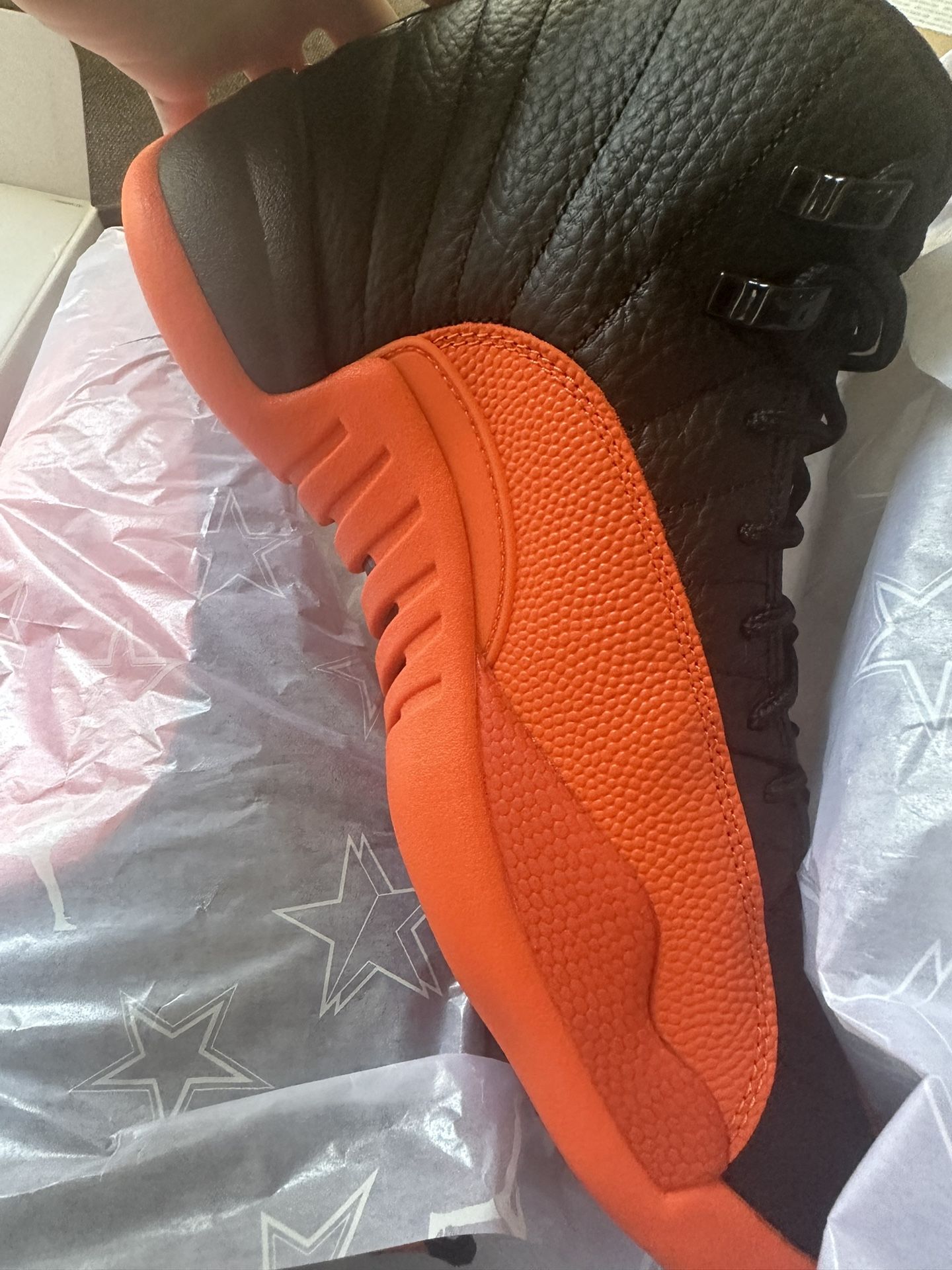 Jordan 12 Black And Orange Size 9.5 & 10.5  Shoes