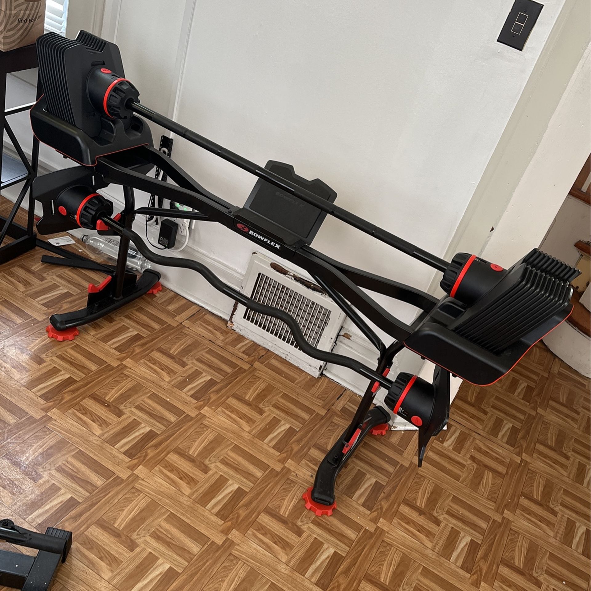 Bowflex SelectTech 2080 Barbell with Curl Bar With Weight Upgrade for
