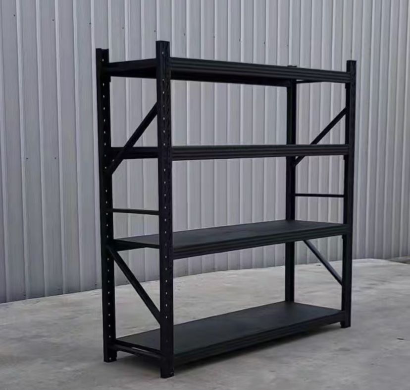 6.5FT x 2 FT X 6.5FT Industrial Heavy Duty Metal Racks Storage Shelving Black & Gray