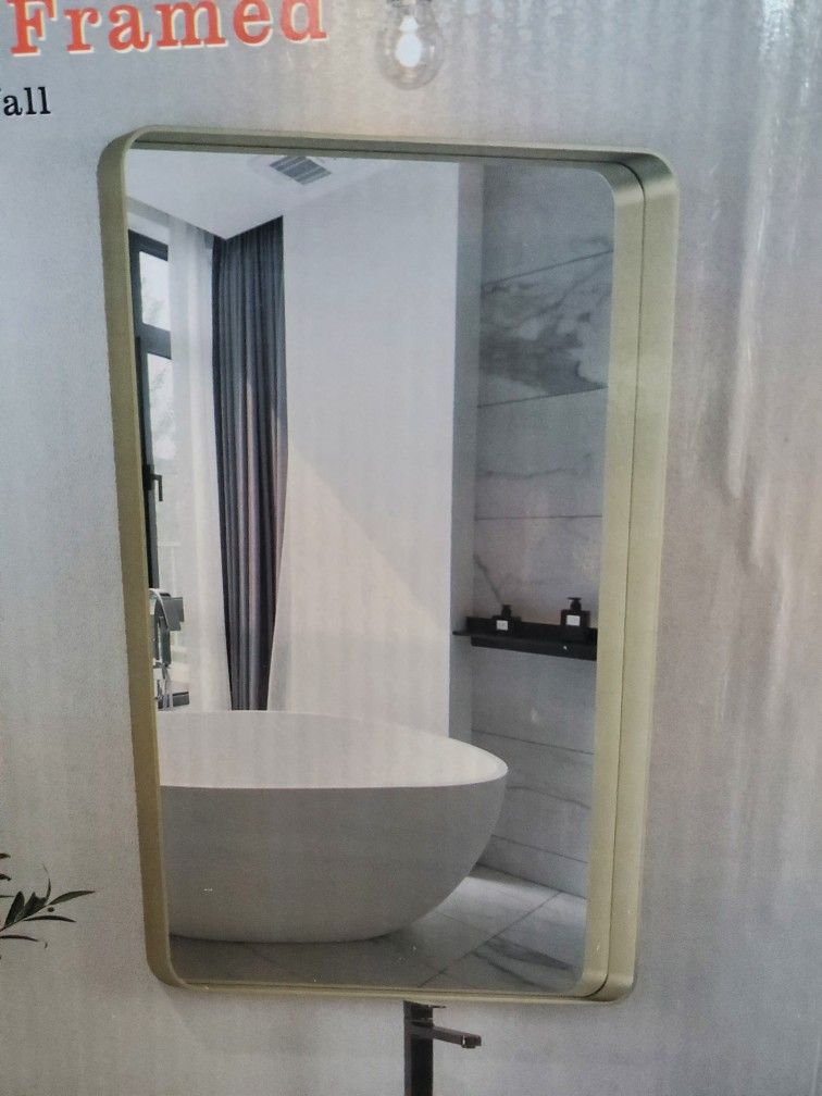 NIB - 2 Gold Framed Mirrors